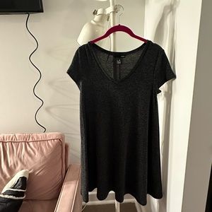 Aqua grey sweater dress